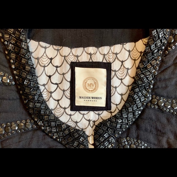 Stunning European Beaded and Quilted Jacket - Picture 5 of 9